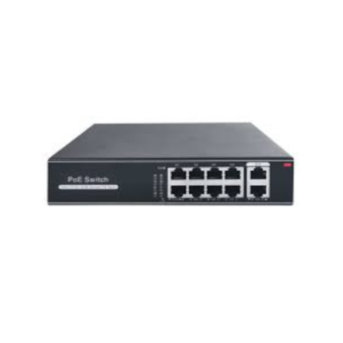 SWITCH 8 POE 10/100/1000 30W + 2 UPLINK 10/100/1000