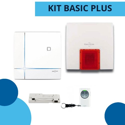 KIT BASIC CON GSM SIRENA TELECOMANDI E CENTRALE